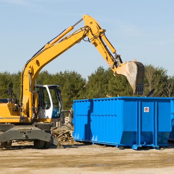 how many times can i have a residential dumpster rental emptied in Bonanza Mountain Estates Colorado